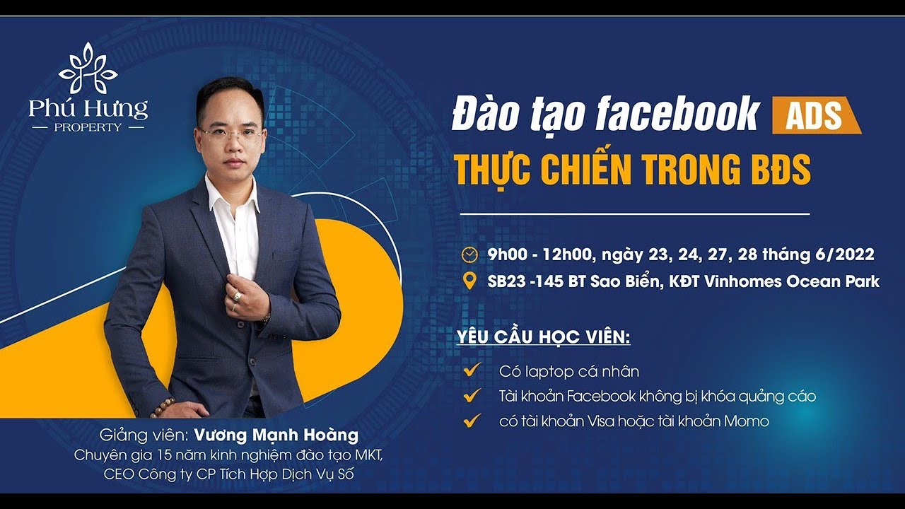 đào tạo facebook ads trong bđs